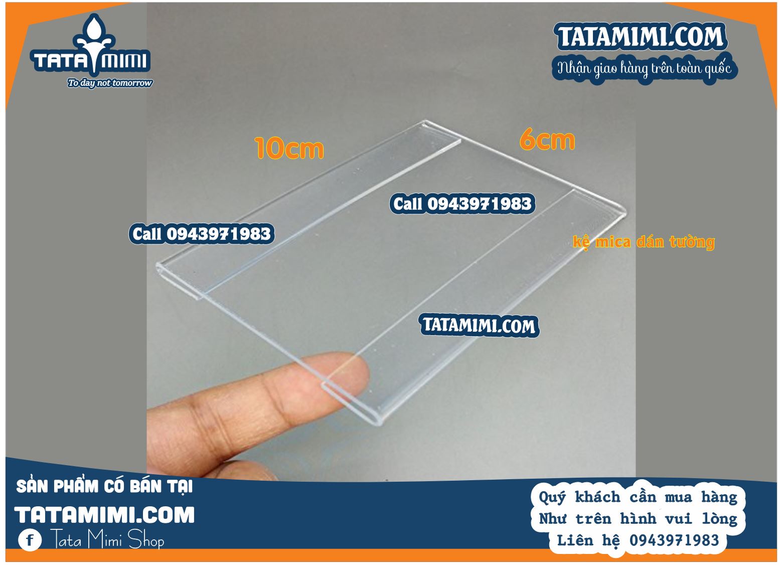 Hộp mica A4 ngang treo tường từ mica