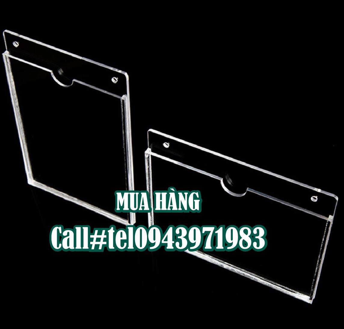 Kệ checklist mica treo tường