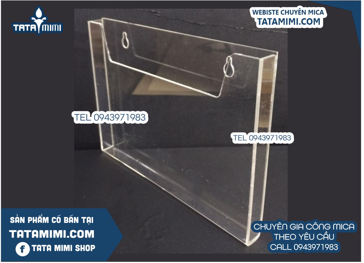 Hộp A4 treo tường 1 ngăn