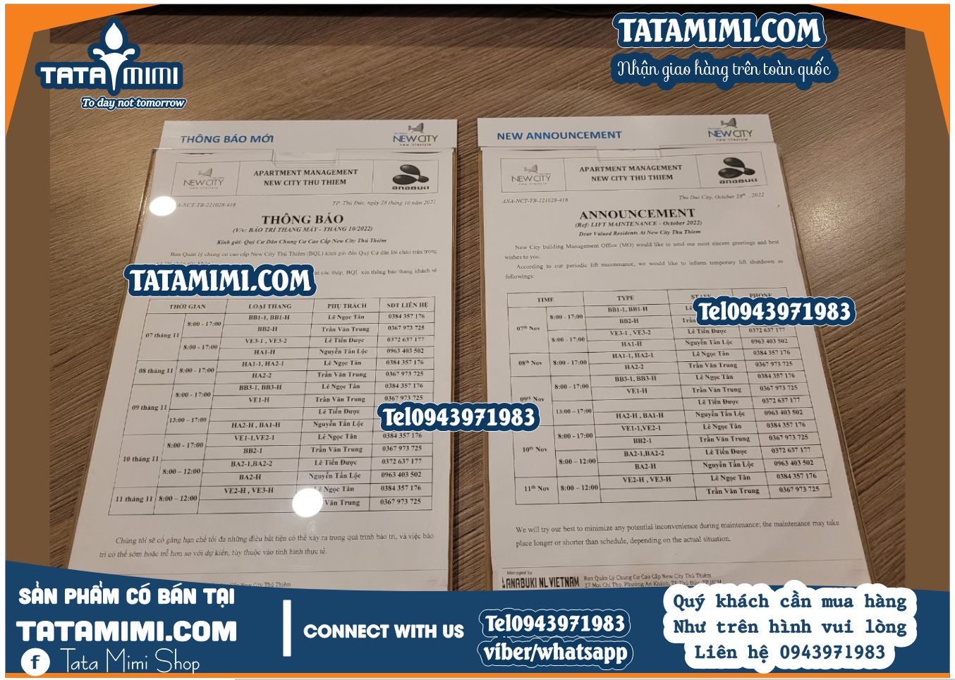 Kệ checklist treo tường với logo bồi mặt sau