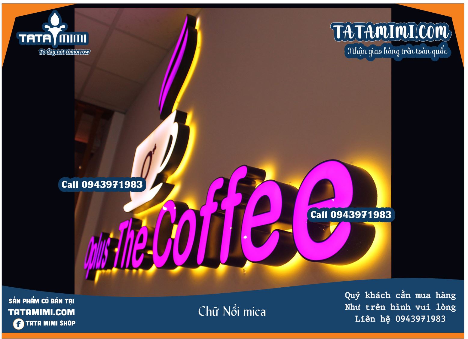 Cắt bộ chữ gắn liền không tách rời bằng mica trong 20mm