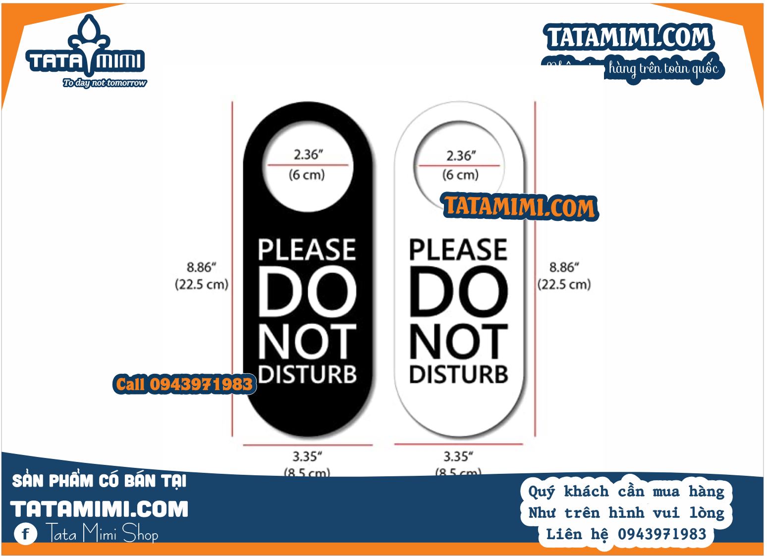Bảng thông báo dọn phòng dùng ở khách sạn