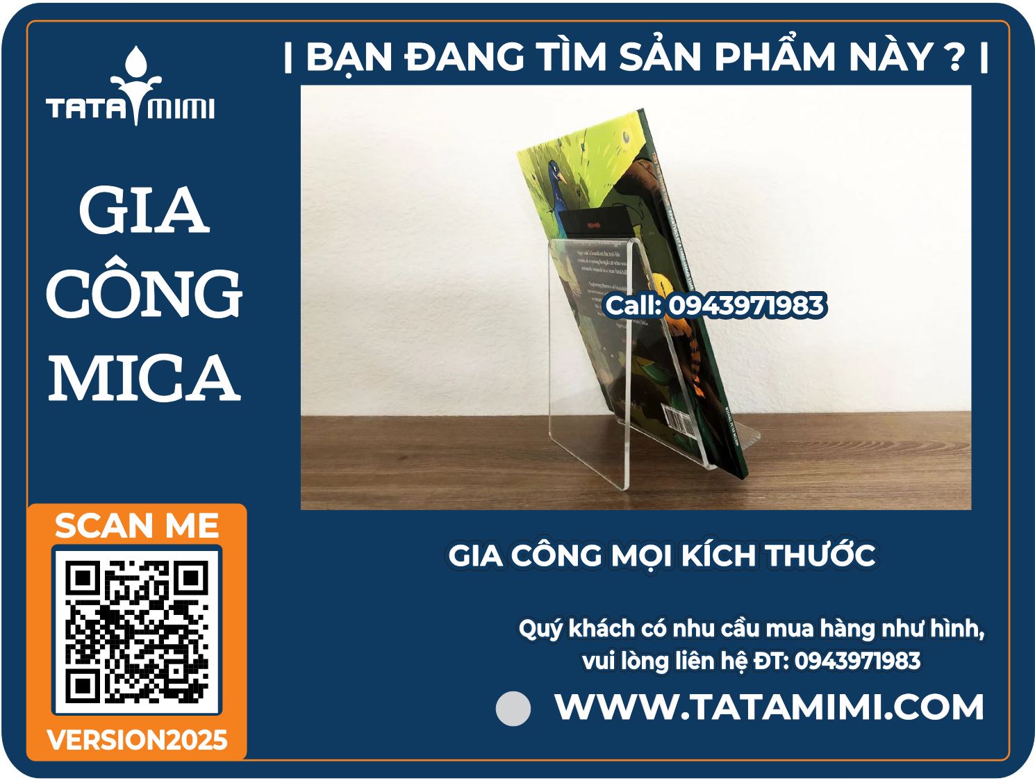 Gia Công Kệ Mica Để Sách, Đồ Trưng Bày Theo Yêu Cầu