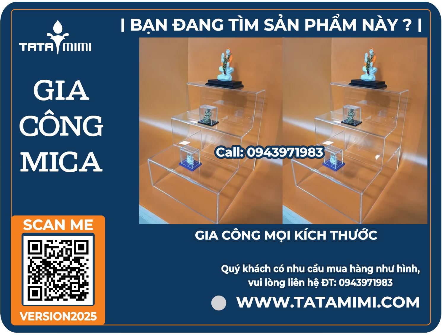 Gia Công Kệ Mica Để Sách, Đồ Trưng Bày Theo Yêu Cầu