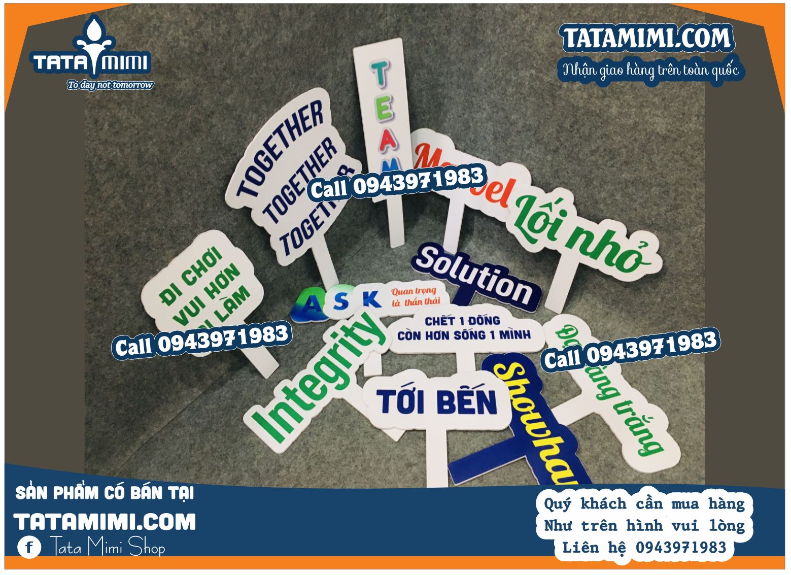 Bảng hashtag cầm tay chụp ảnh