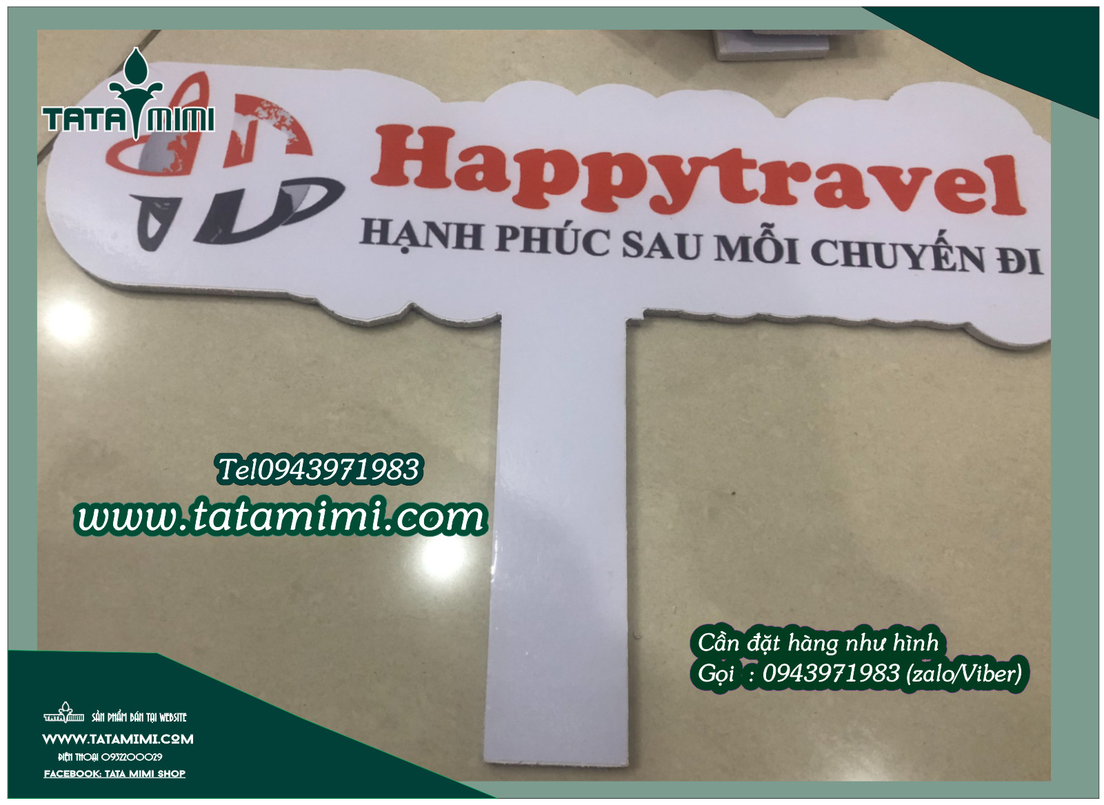 Biển cầm tay chụp ảnh theo yêu cầu