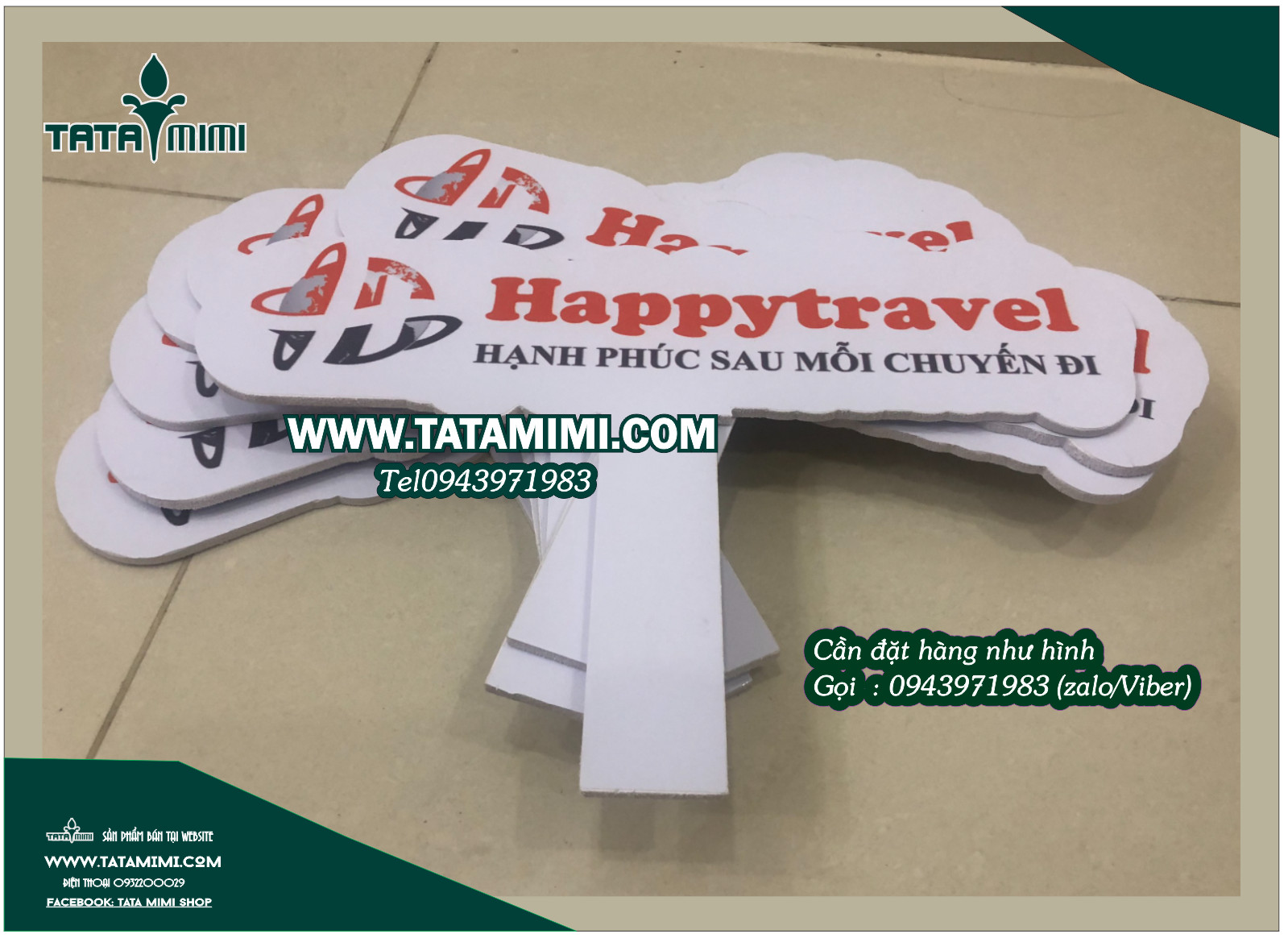 Biển cầm tay chụp ảnh theo yêu cầu