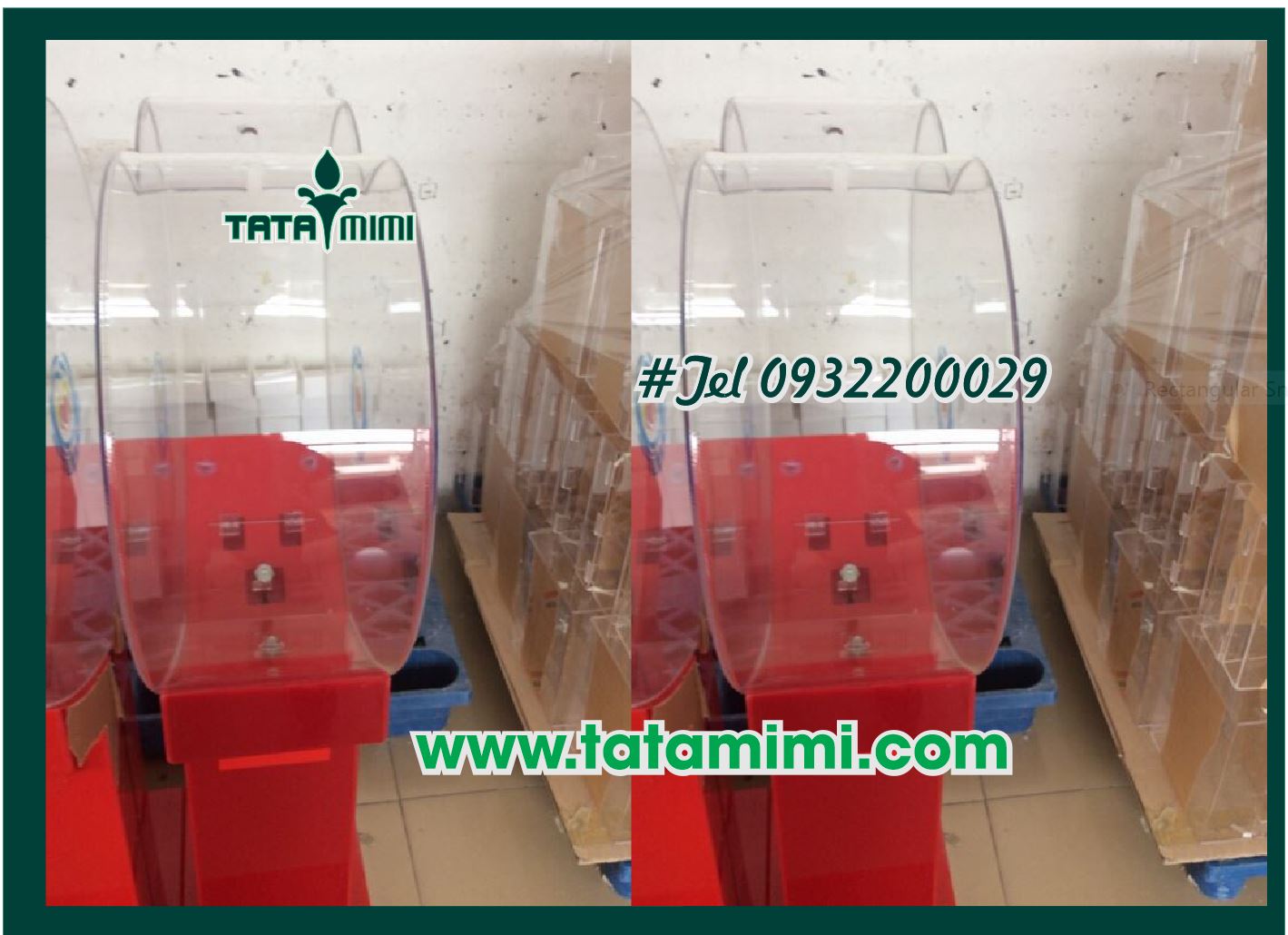 Thùng thư trái tim mica cho các đơn vị làm từ thiện