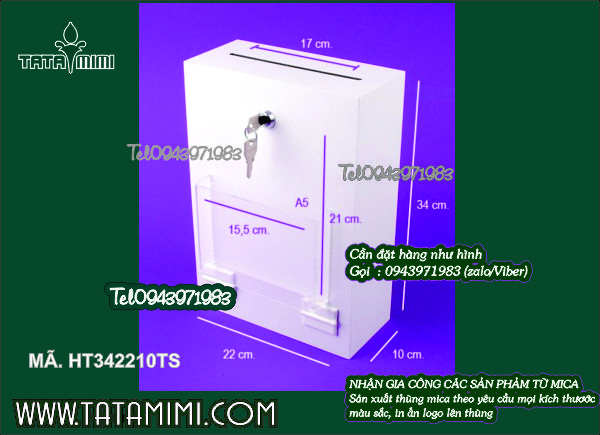 Mẫu thùng thư góp ý , Mẫu hòm thư góp ý hình ngôi nhà