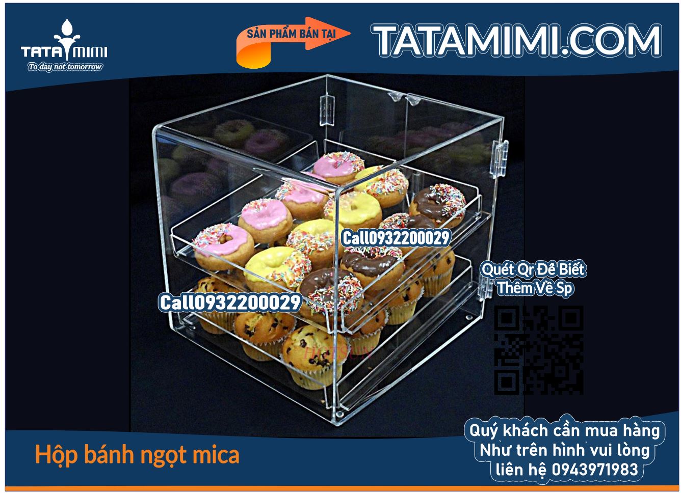 Tủ Bánh Ngọt Mica