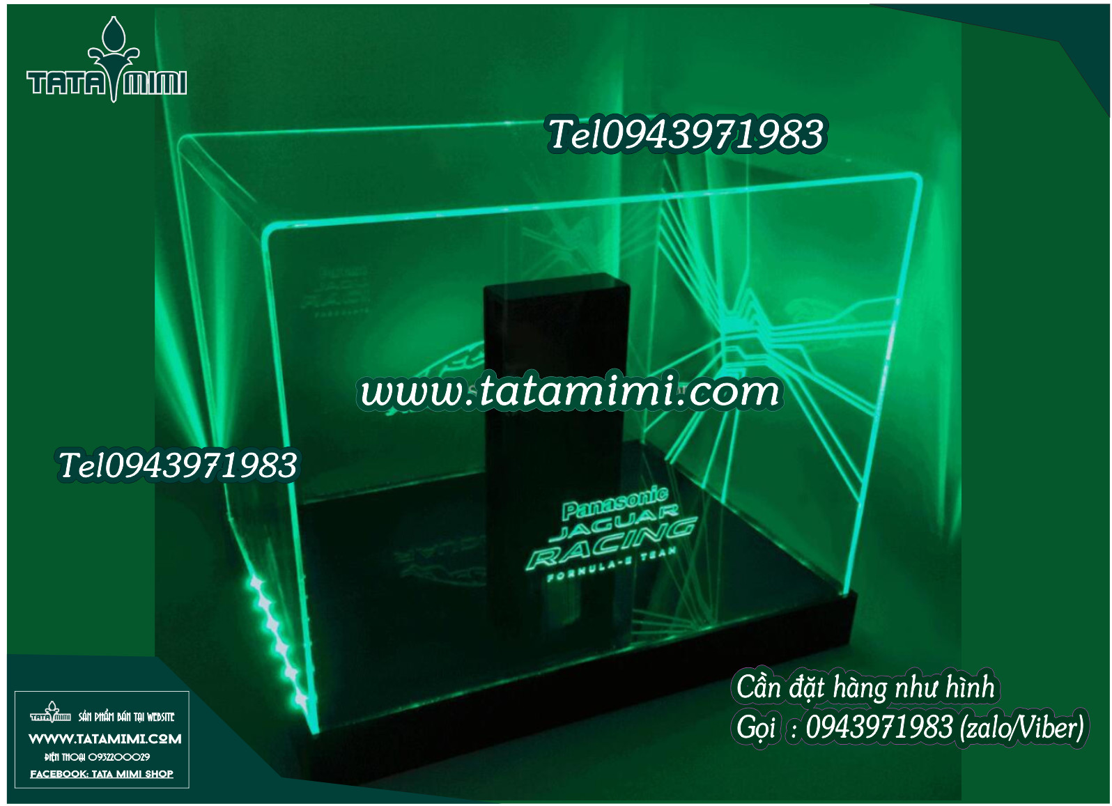 Hộp chụp mica có led