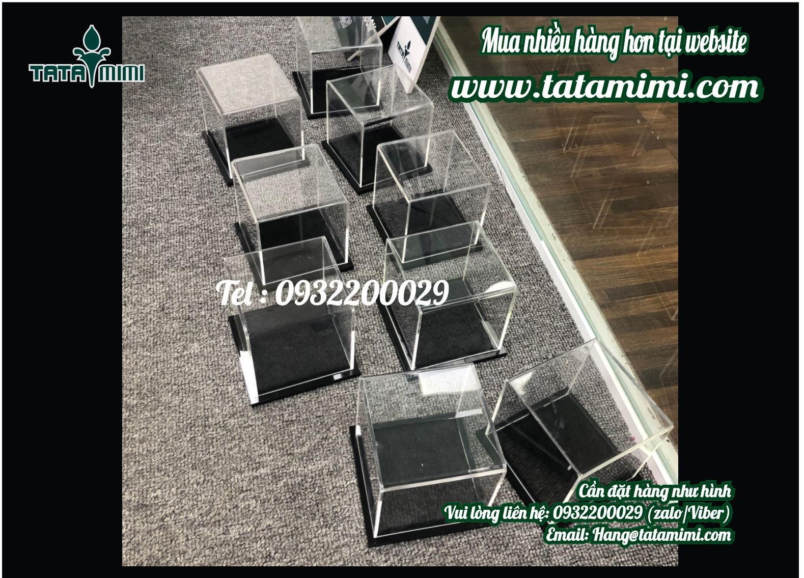 Hộp Chụp Mica, Hộp Trưng Bày sản phẩm Mica rẻ nhất Tp.HCM