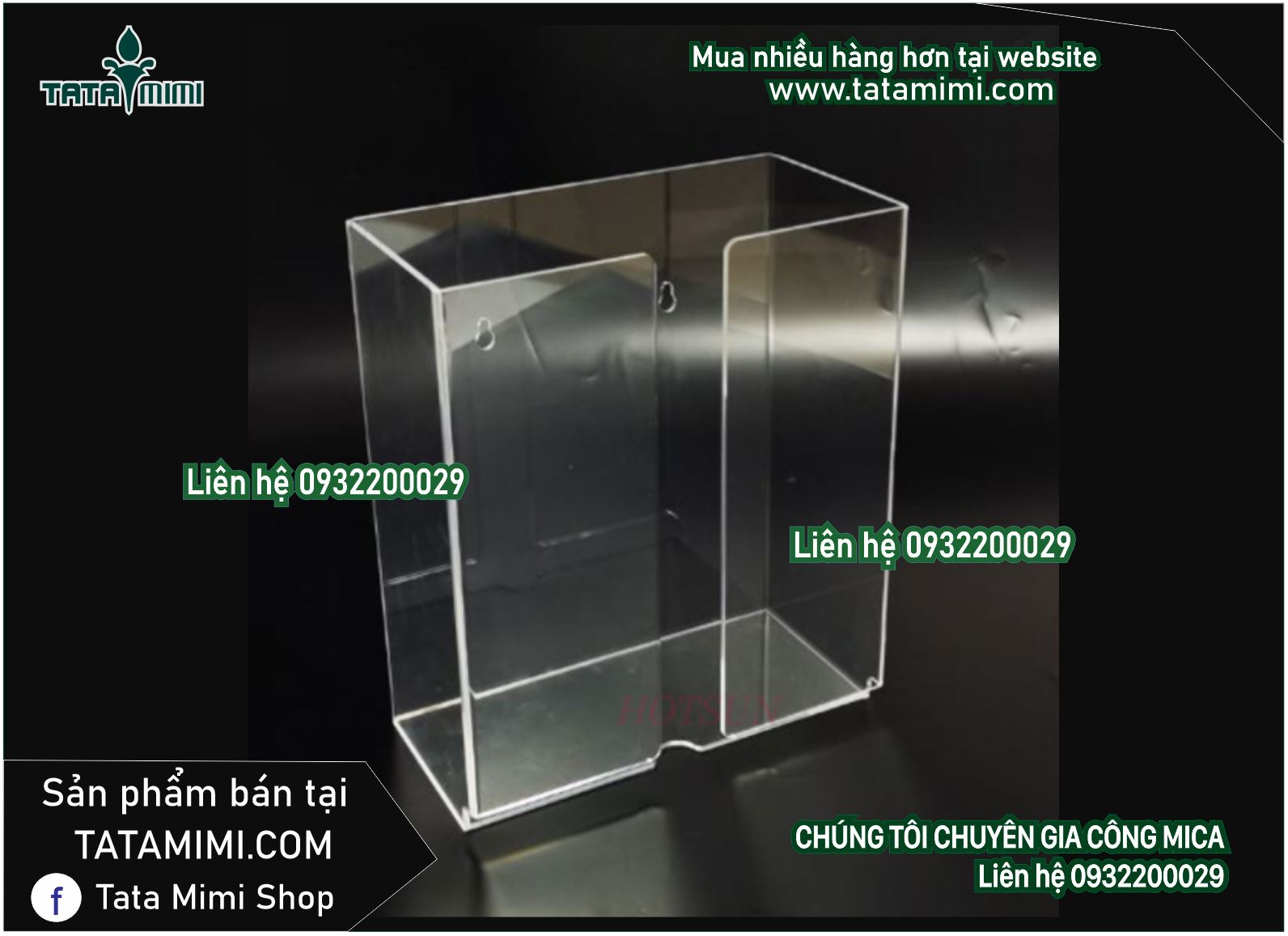 Hộp để khẩu trang treo tường
