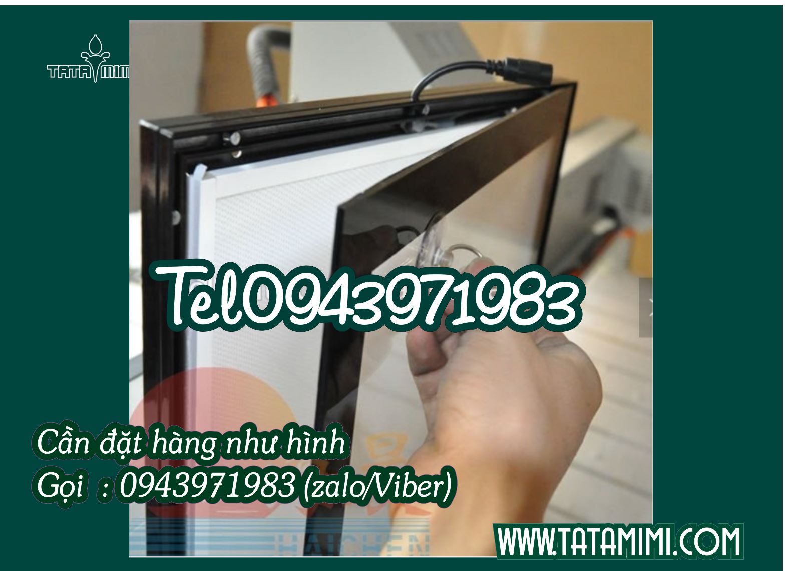Bảng treo tường có led mica đẹp.