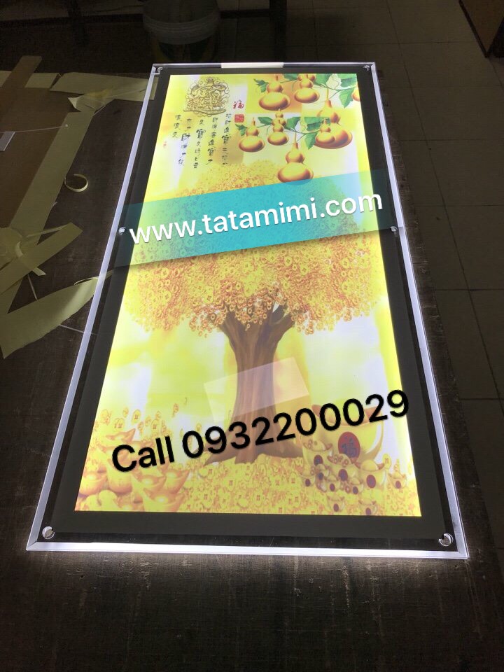 Menu led các kích thước và in ấn logo
