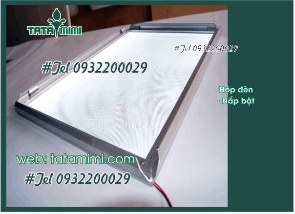 Hộp đèn quảng cáo nắp bật