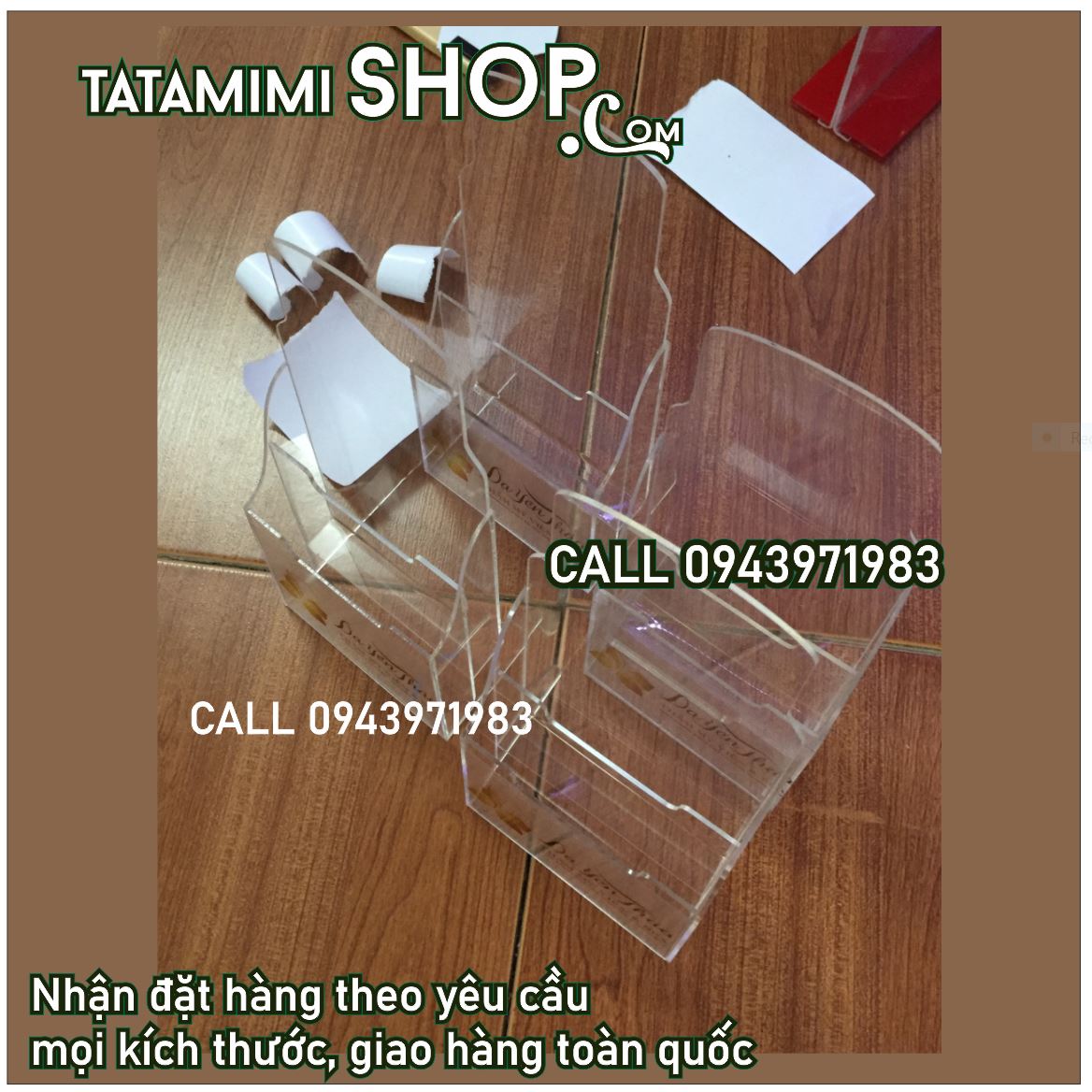Kệ tài liệu để bàn bằng mica