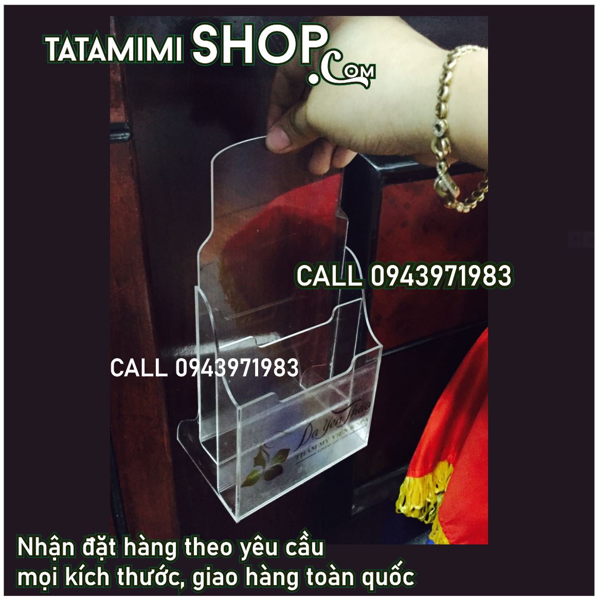 Kệ tài liệu để bàn bằng mica