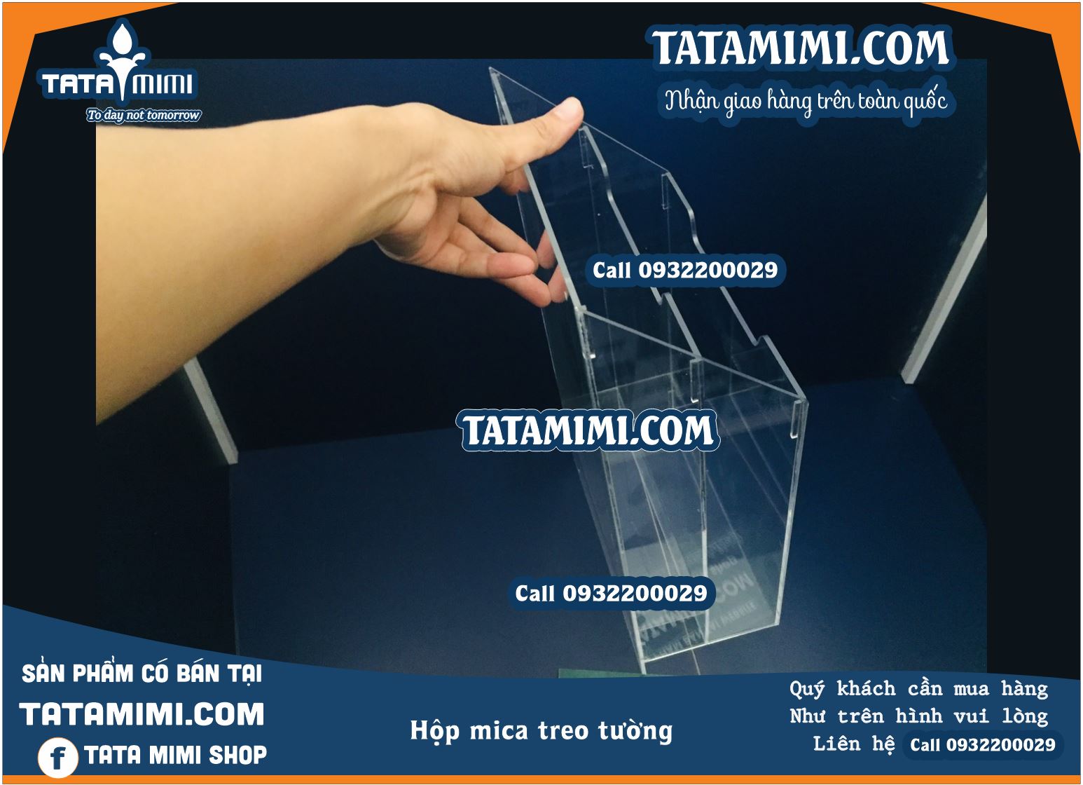 Hộp A4 treo tường 2 ngăn