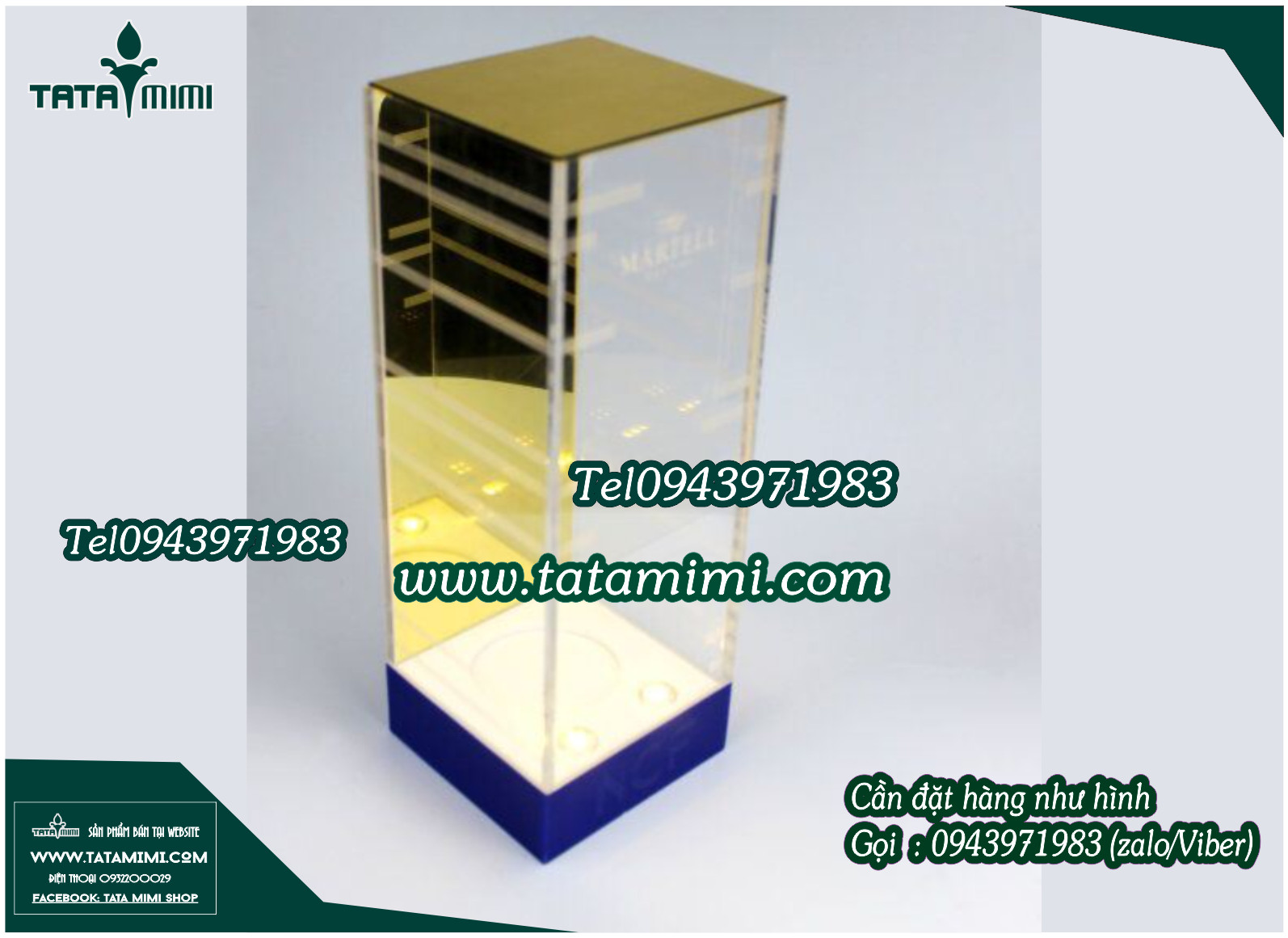 Hộp mica bọc chai rượu