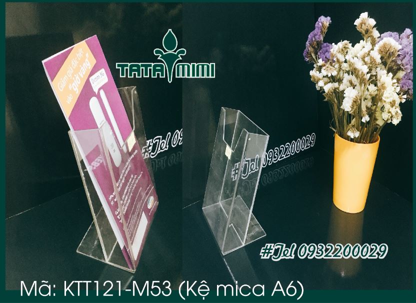 Mica gắn hộp chia nhiều ngăn nhỏ đựng đồ