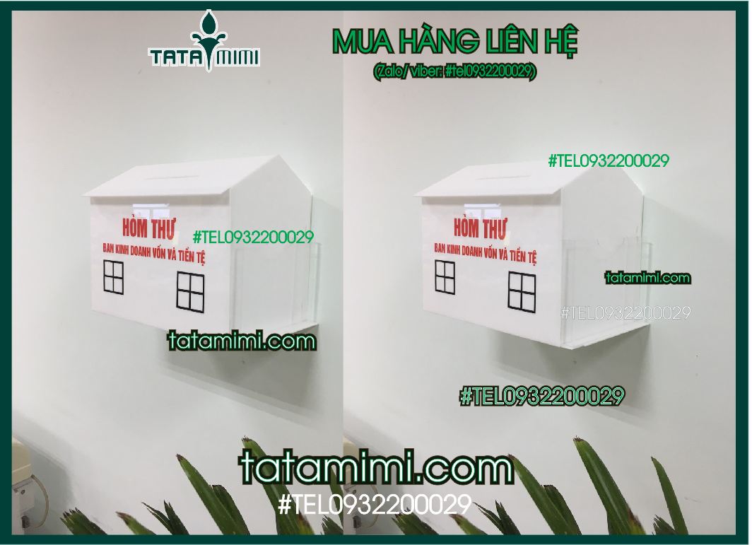 Mẫu thùng mica trắng sữa
