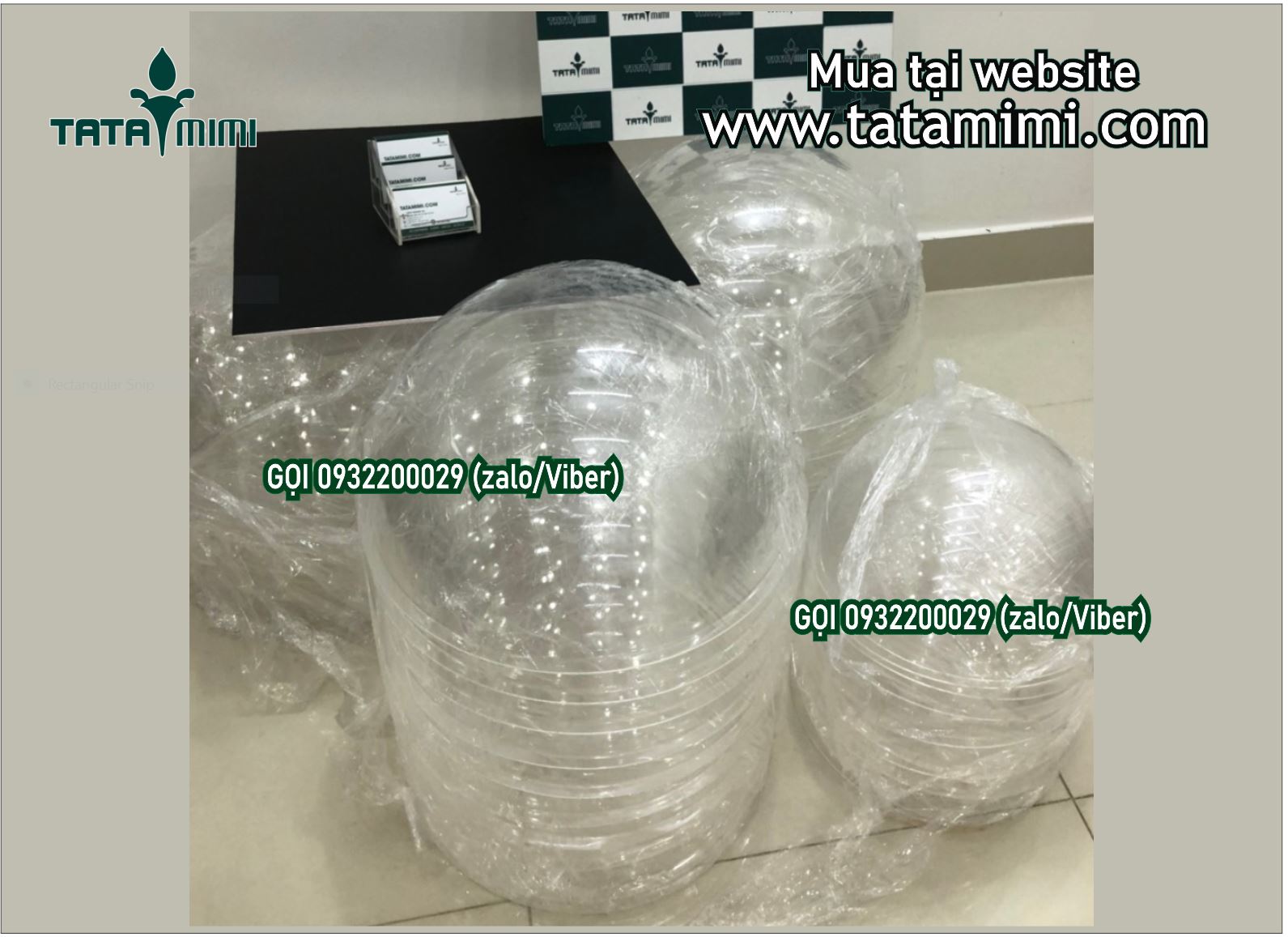 Hút nổi mica thành quả cầu đẹp