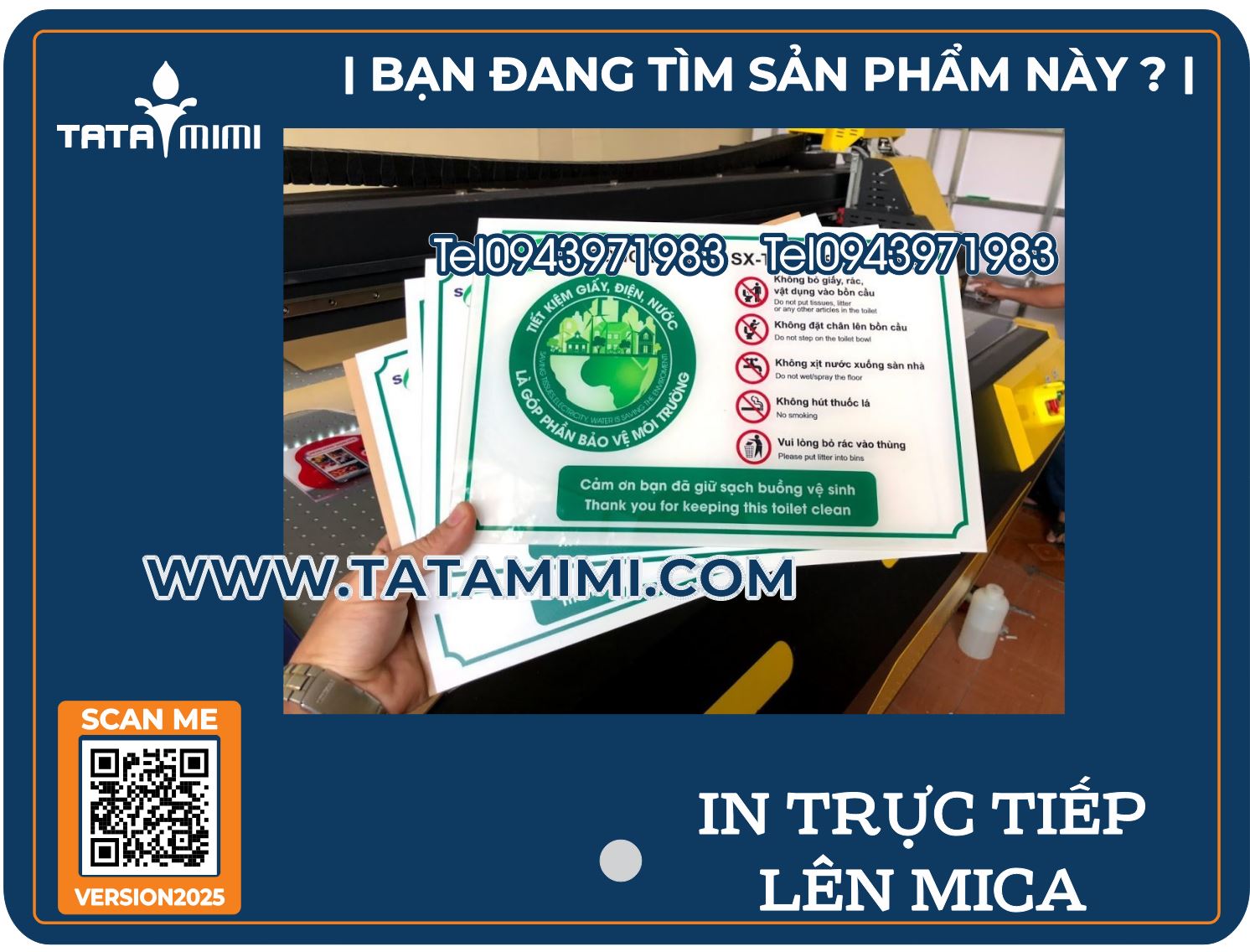 In UV trên mica theo mẫu yêu cầu – Dịch vụ linh hoạt, chất lượng cao.