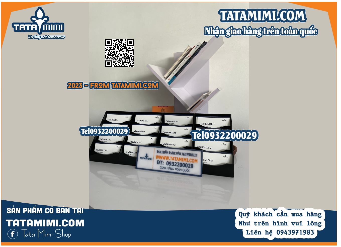 Kệ card 16 ngăn mica để bàn