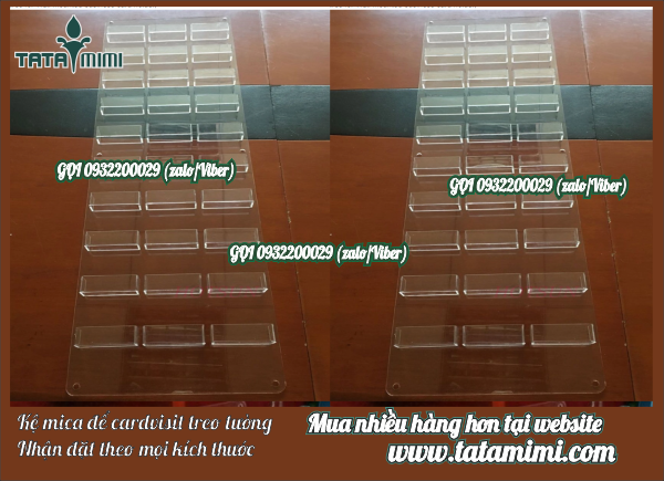 Hình ảnh mica checklist treo tường nhiều ngăn