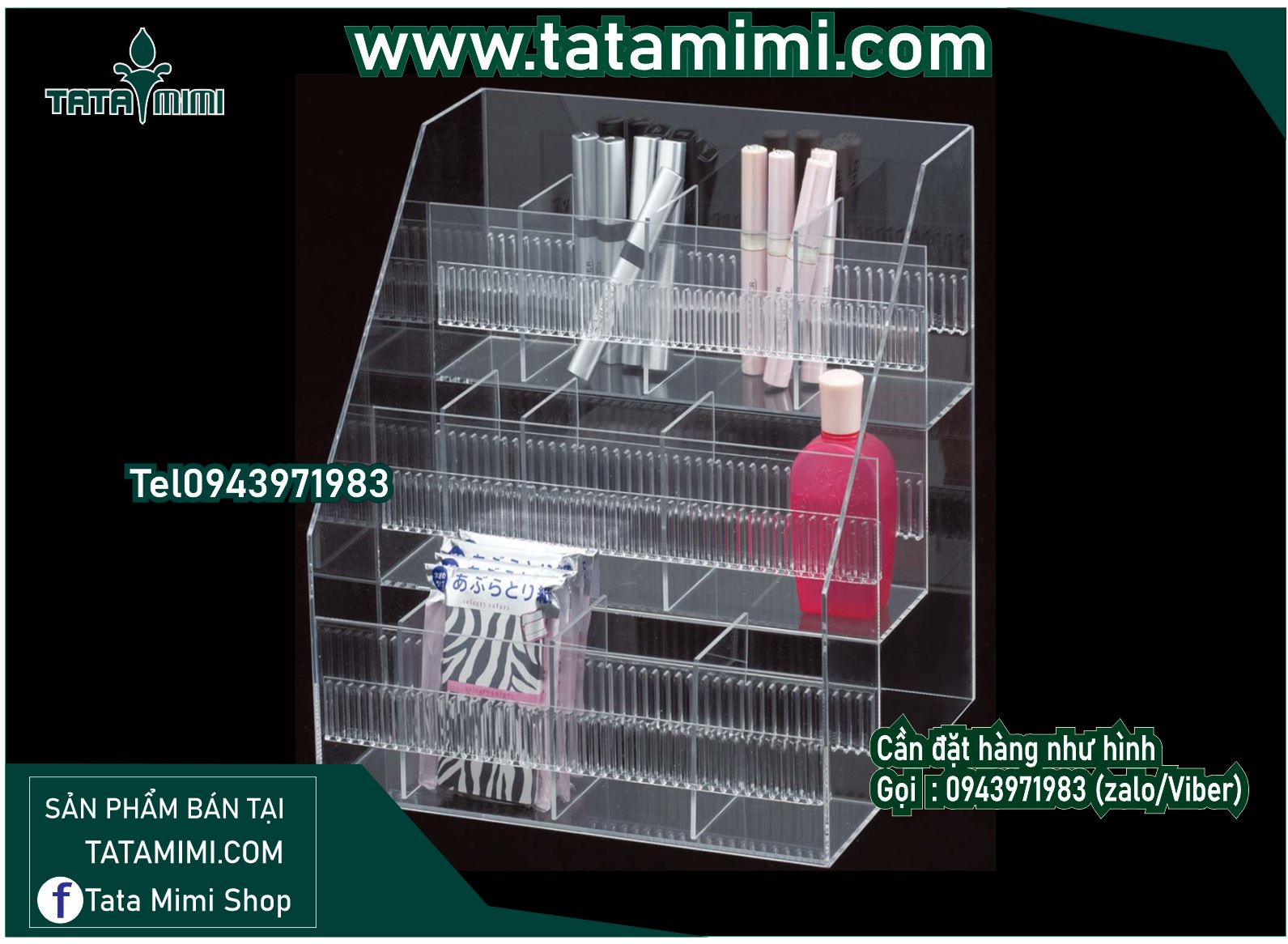 Kệ mica để bút, kệ mica để điện thoại, kệ để sách, kệ để nước sơn, kệ để thiếp mời, kệ để ipad