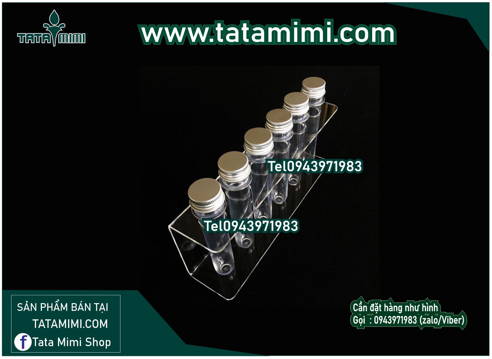 Giá đỡ ống nghiệm acrylic, Giá đỡ ống nghiệm Mica