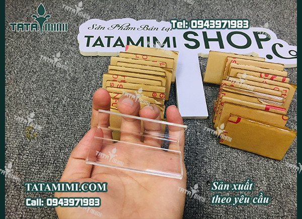 Biển tên siêu thị uốn chữ L mica 2mm