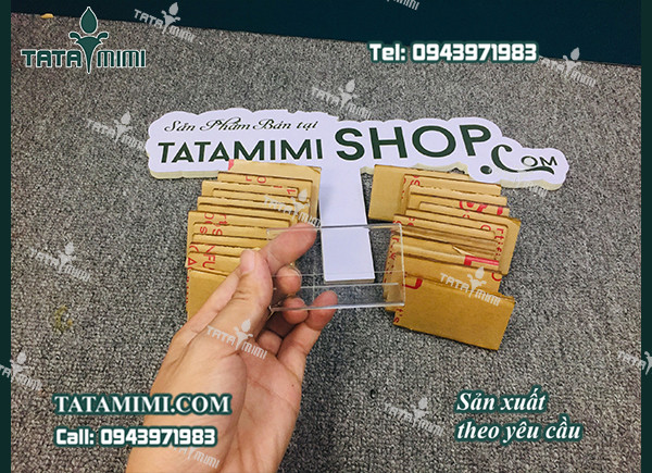 Biển tên siêu thị uốn chữ L mica 2mm