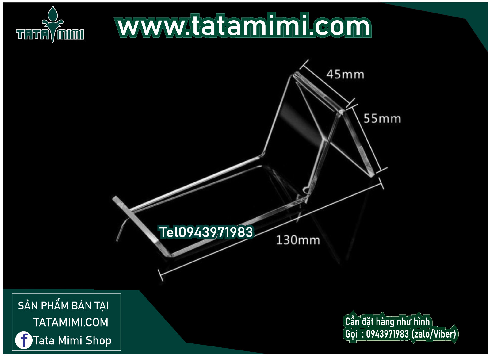 Kệ ví- kế mỹ phẩm-kệ giày từ mica