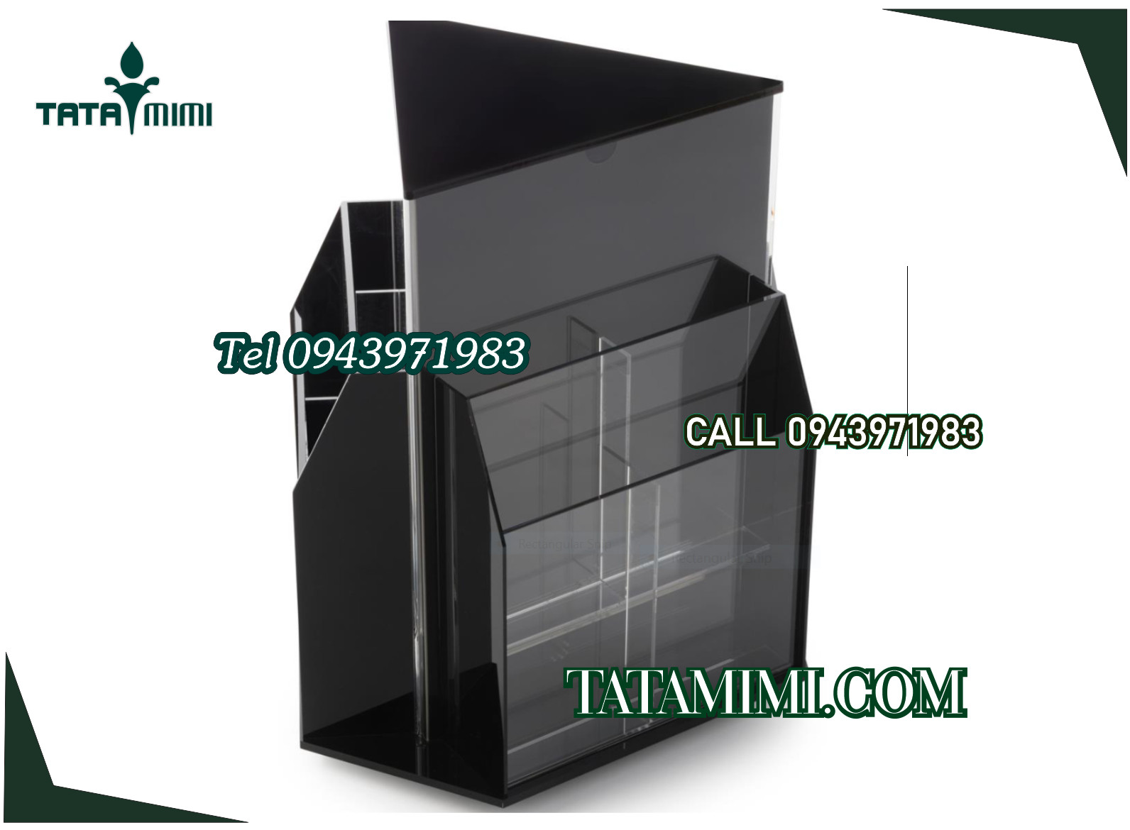 Kệ để tờ rơi xoay được và không xoay được