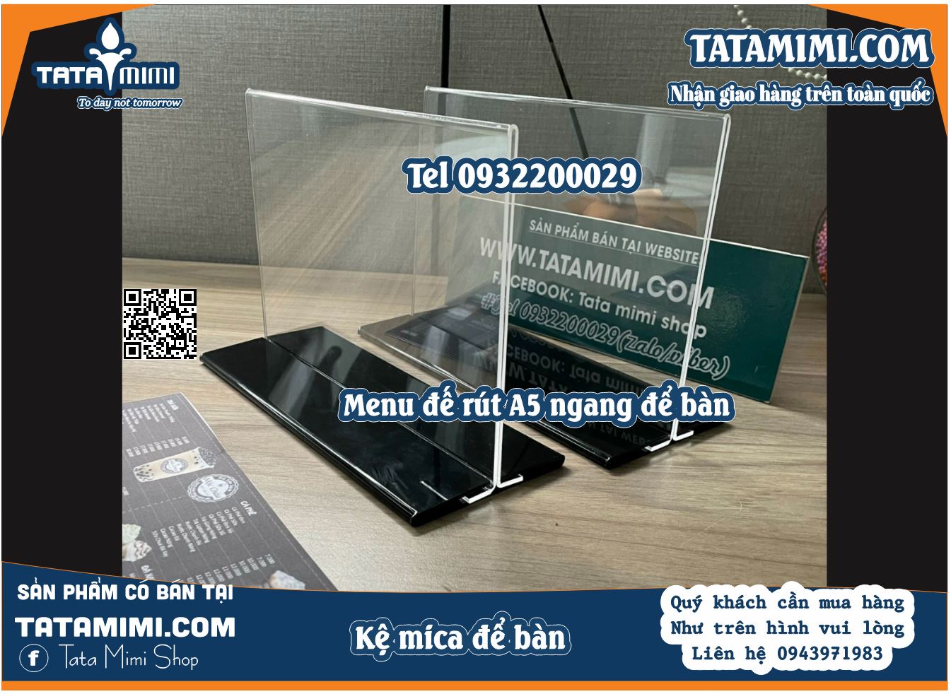 Menu Mica Đế Kẹp A5 - Giải Pháp Tinh Tế Cho Mọi Không Gian Ăn Uống