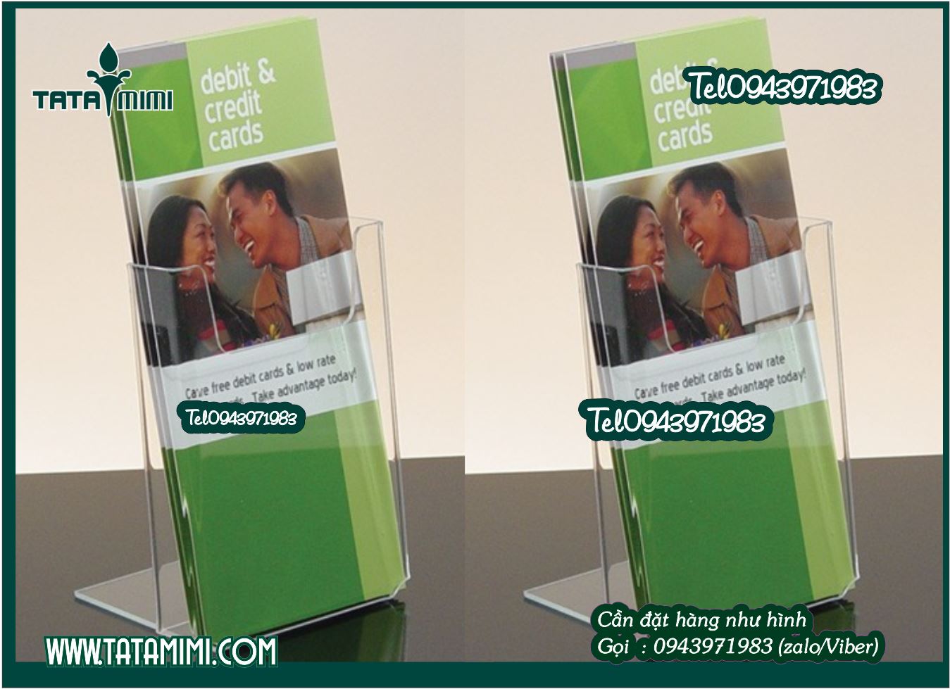 Tentcard mica dành cho ngân hàng