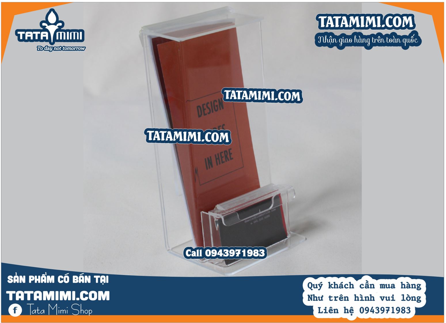 Hộp Mica Để Cardvisit Để Bàn