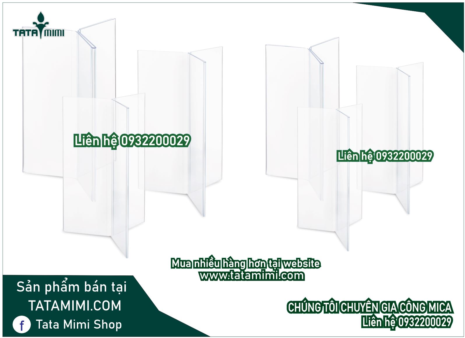 Kệ mica 3 mặt để tờ rơi, Kệ 3 Mặt để quảng cáo , kệ 3 mặt để bàn