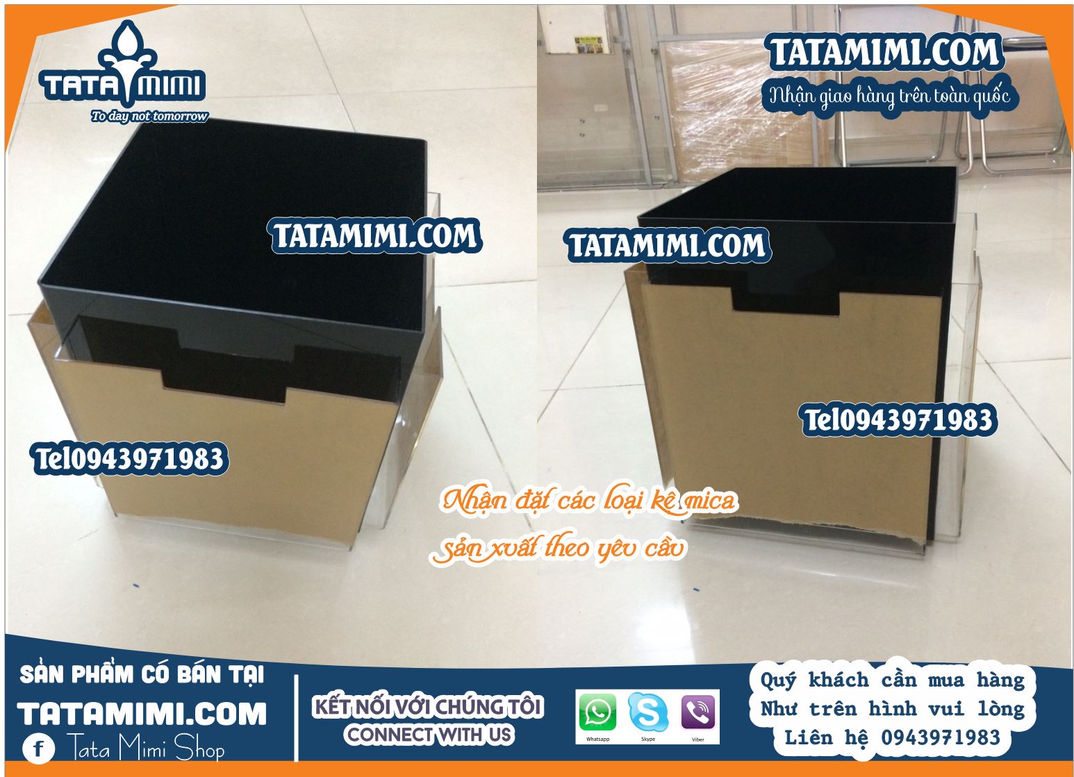 Kệ Mica Chữ A Chức Danh Để Bàn