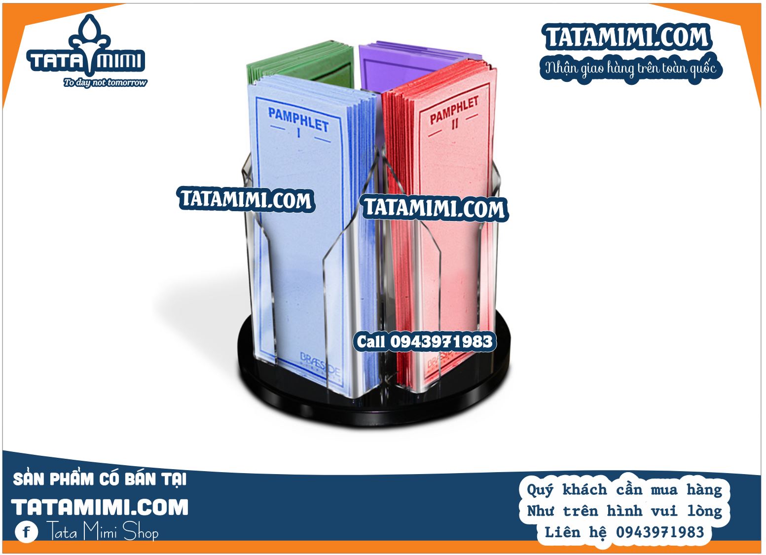 Kệ Đựng Brochure A4 3 Ngăn