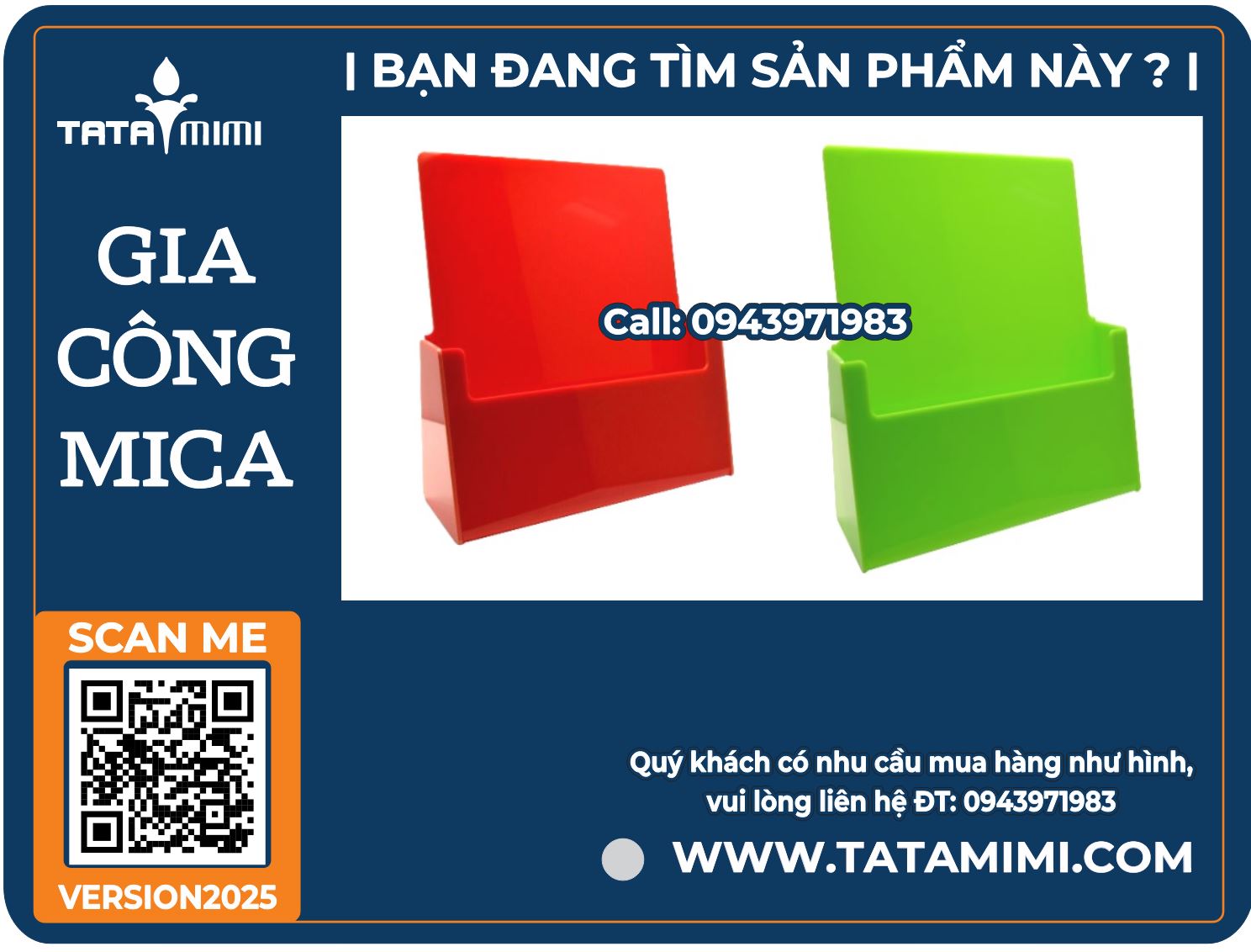 Kệ mica A4 1 ngăn xanh lá cây, đỏ đun