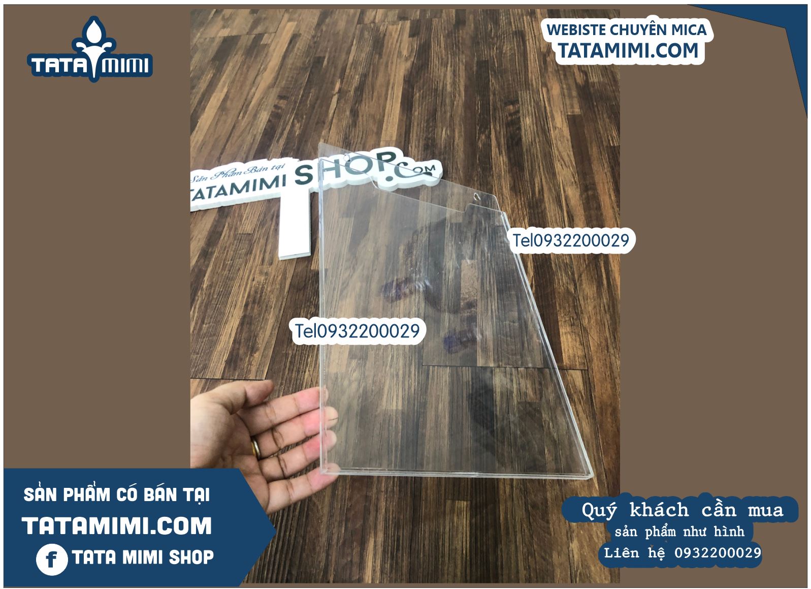 Checklist treo tường mica trong