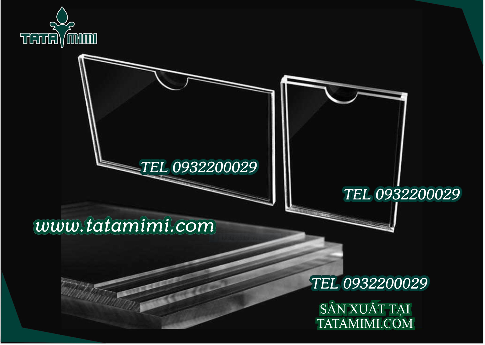 Kệ giấy tờ dán tường bằng mica