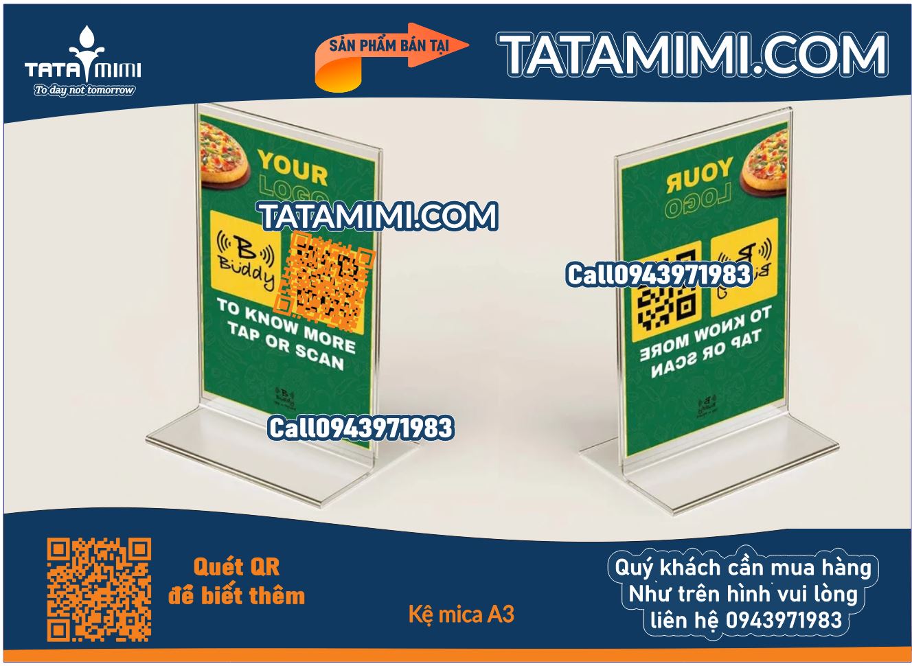 Do you sell table standee plastic A5 in Hanoi