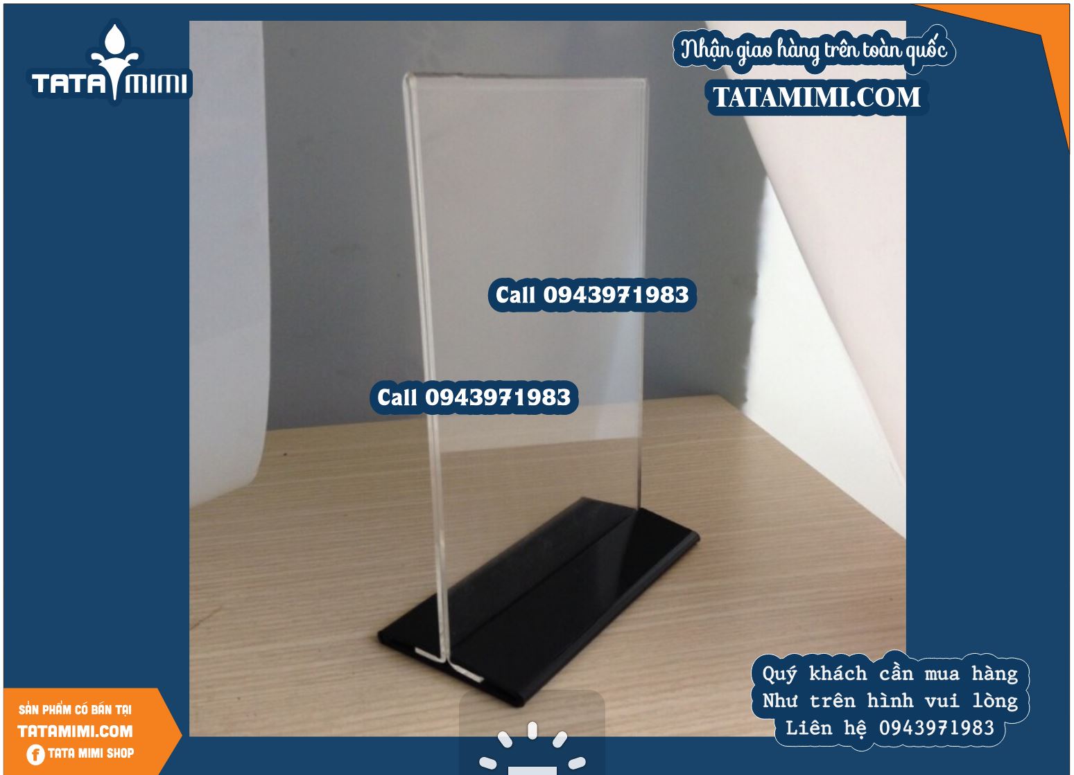 Bán mica a5 để bàn