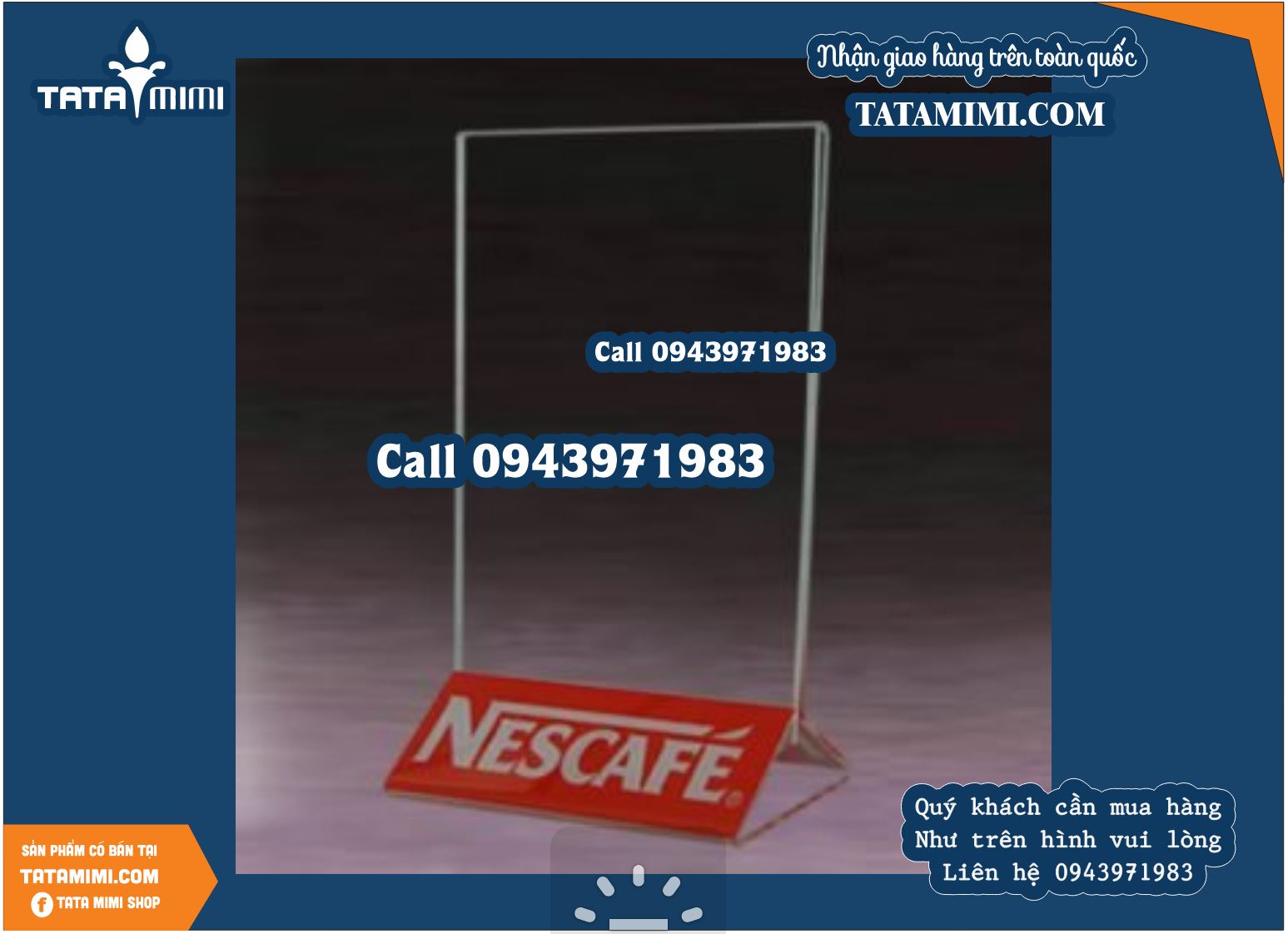 Kệ menu mica cho nhà hàng