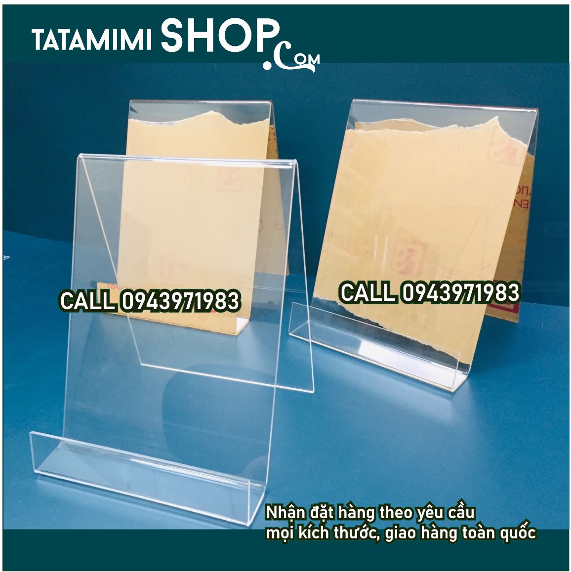 Các kích thước kệ sách mica