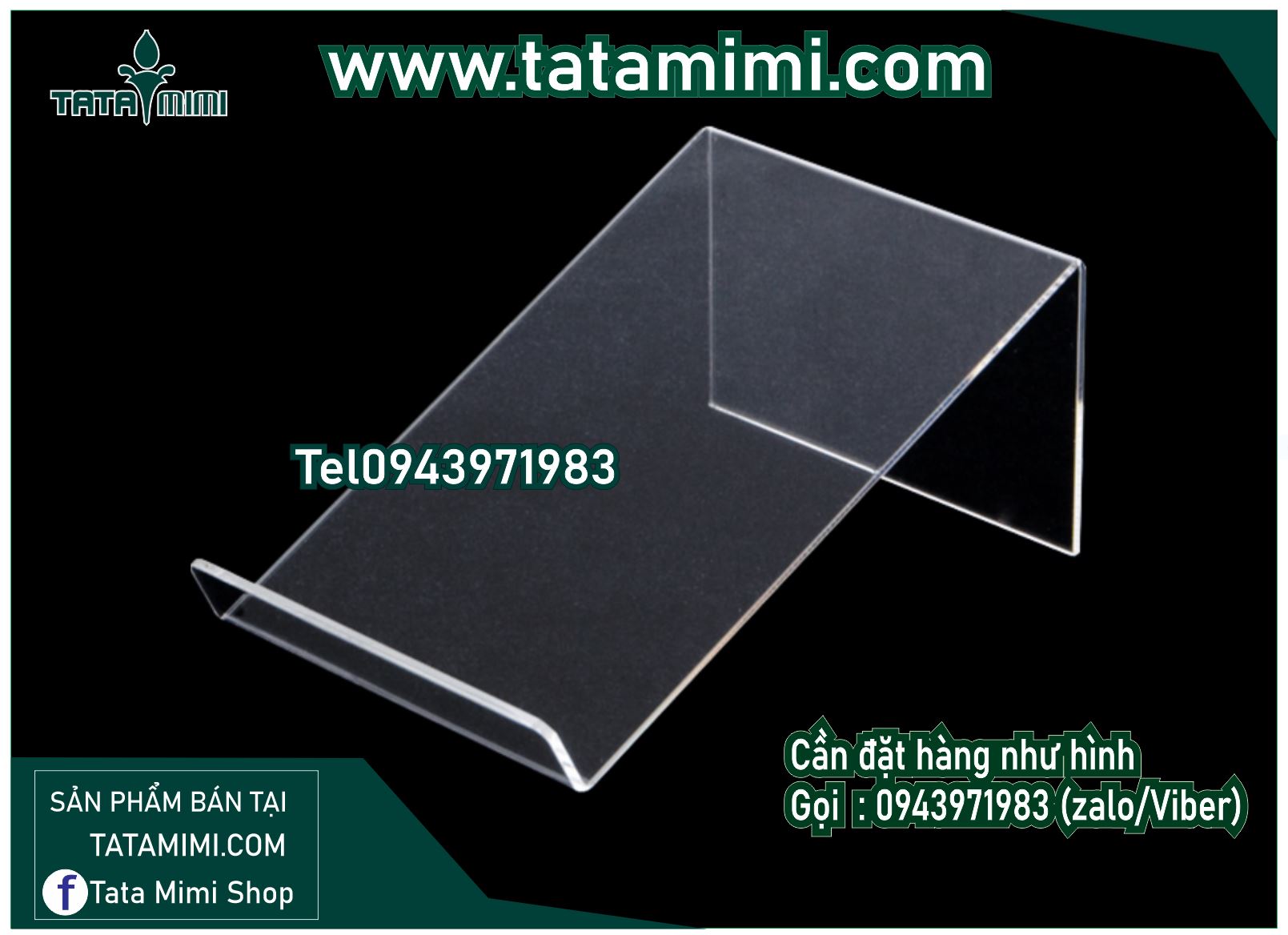 Giá đỡ điện thoại bằng mica
